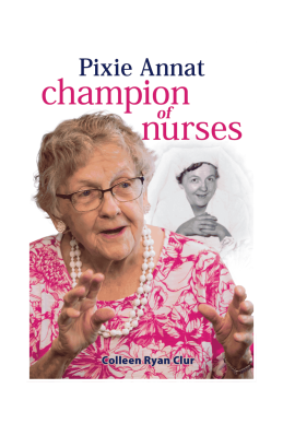 Pixie Annat champion of nurses